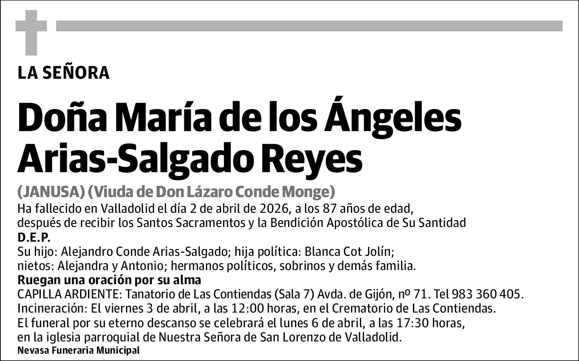 María de los Ángeles Arias-salgado Reyes