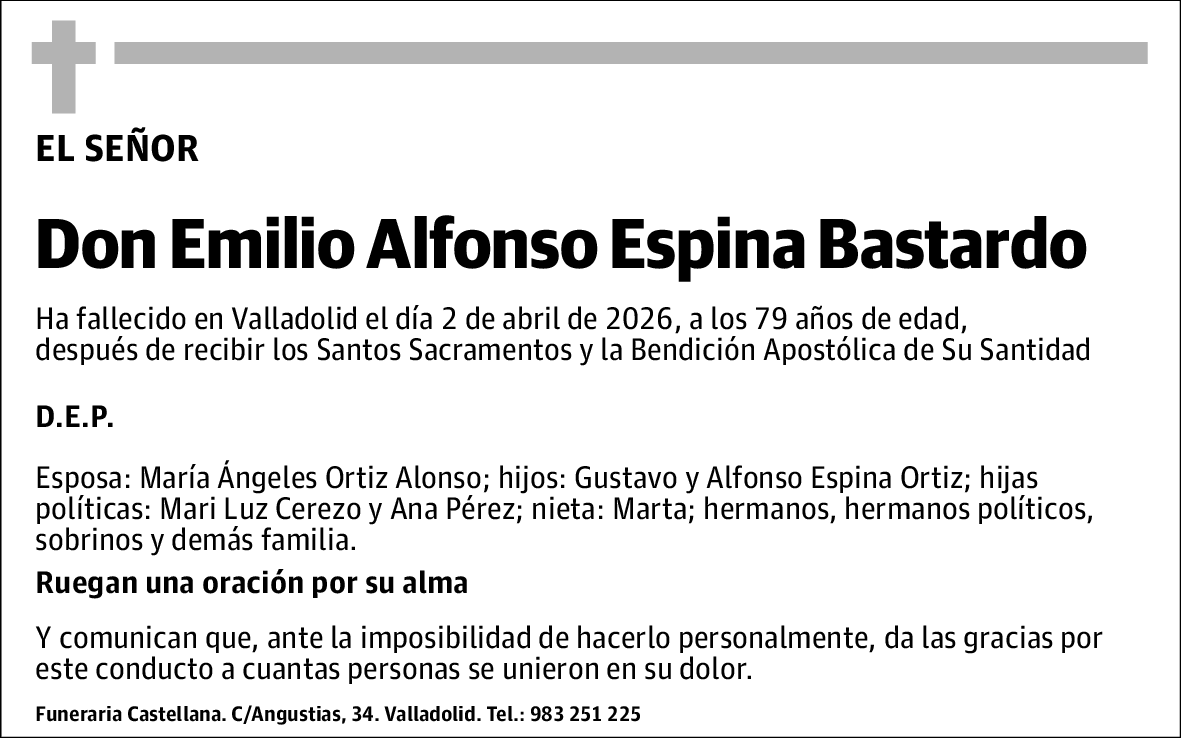 Emilio Alfonso Espina Bastardo