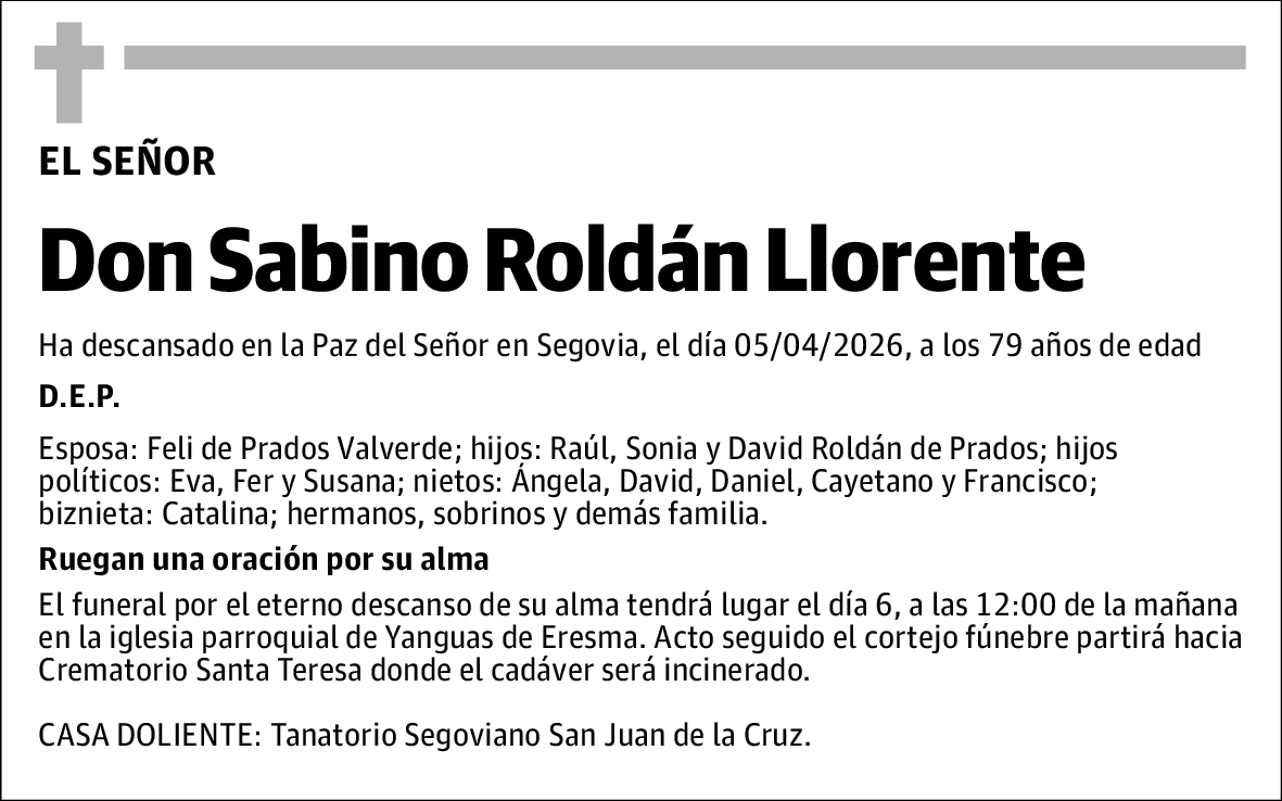 Sabino Roldán Llorente