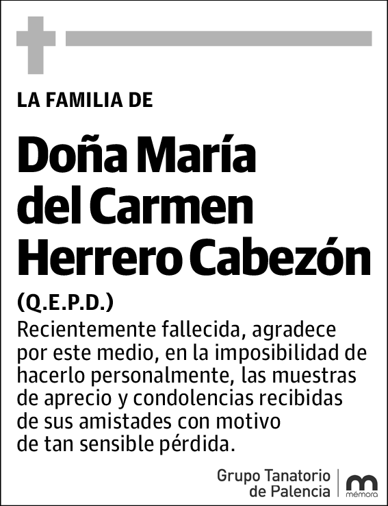 María del Carmen Herrero Cabezón