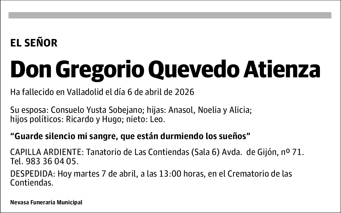 Gregorio Quevedo Atienza