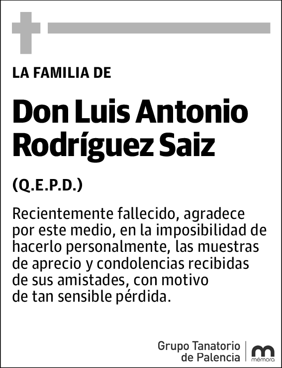 Luis Antonio Agrd. Rodríguez Saiz