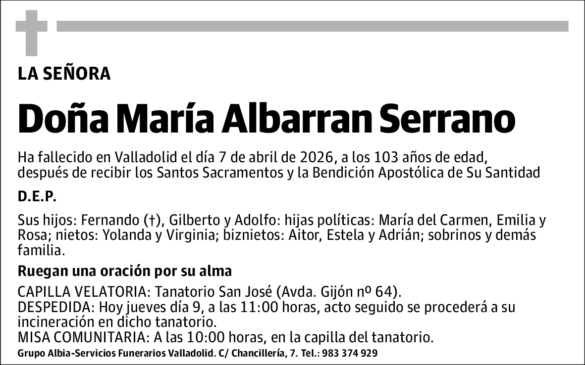 María Albarran Serrano
