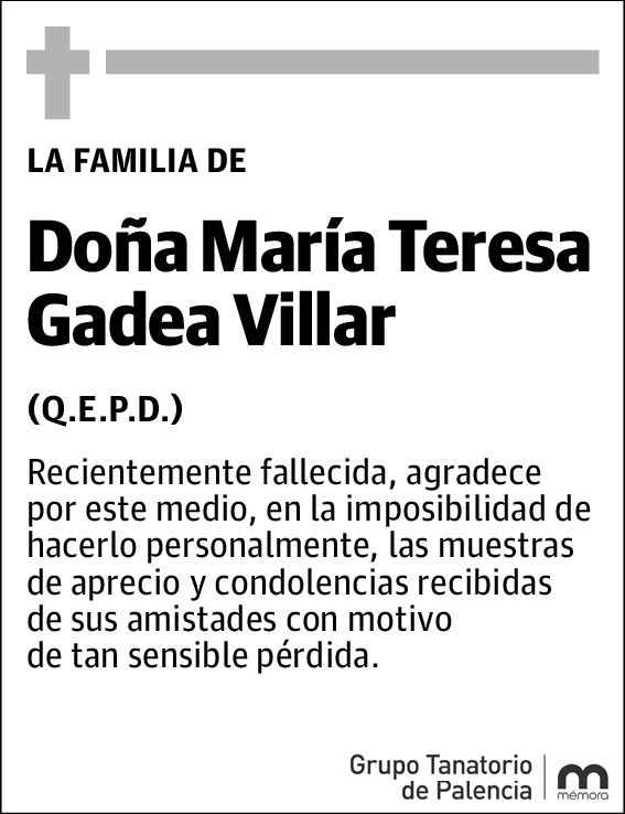 María Teresa Gadea Villar