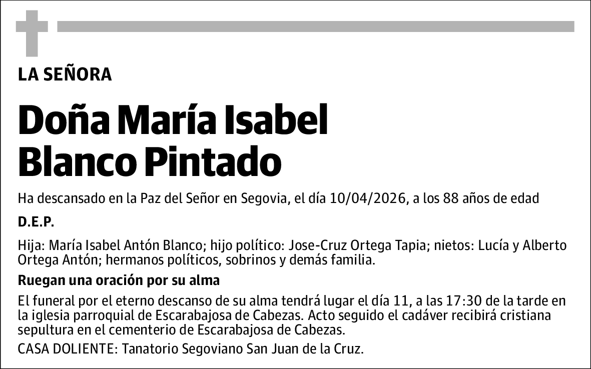 María Isabel Blanco Pintado