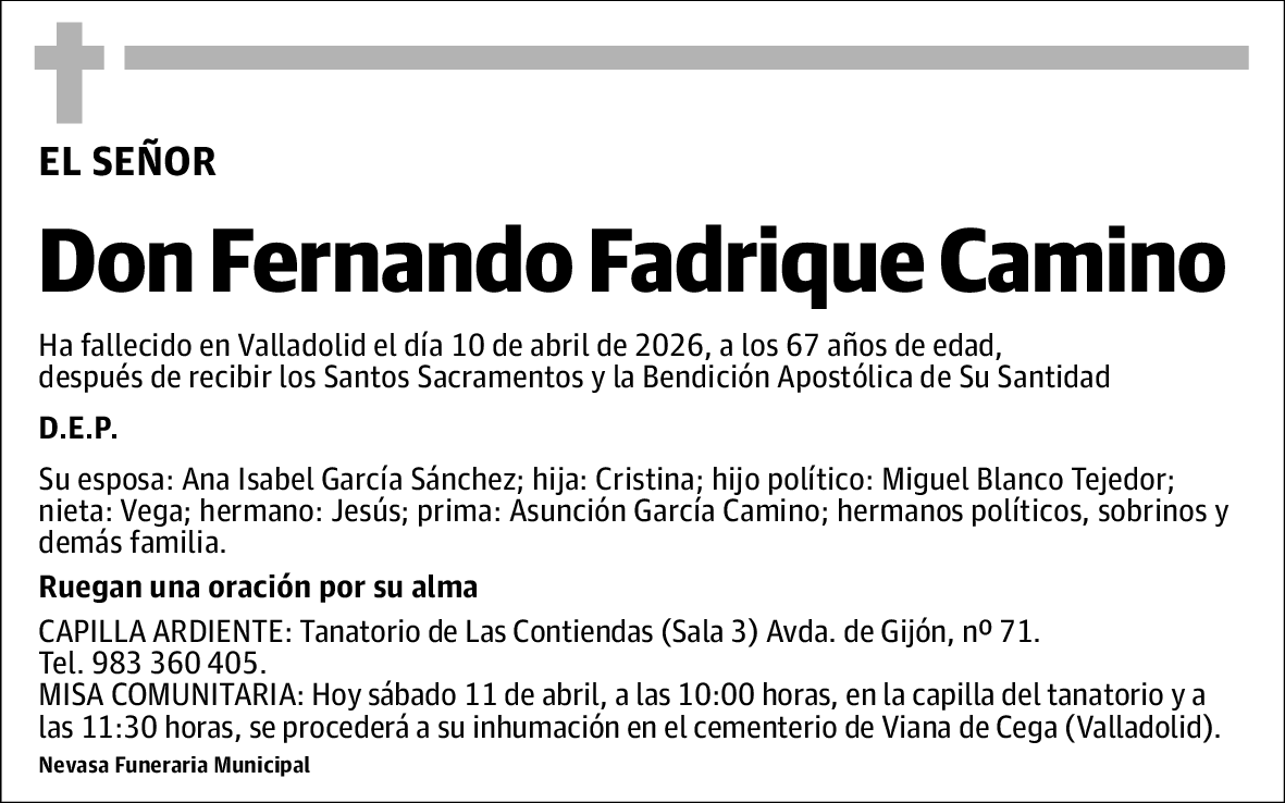 Fernando Fadrique Camino