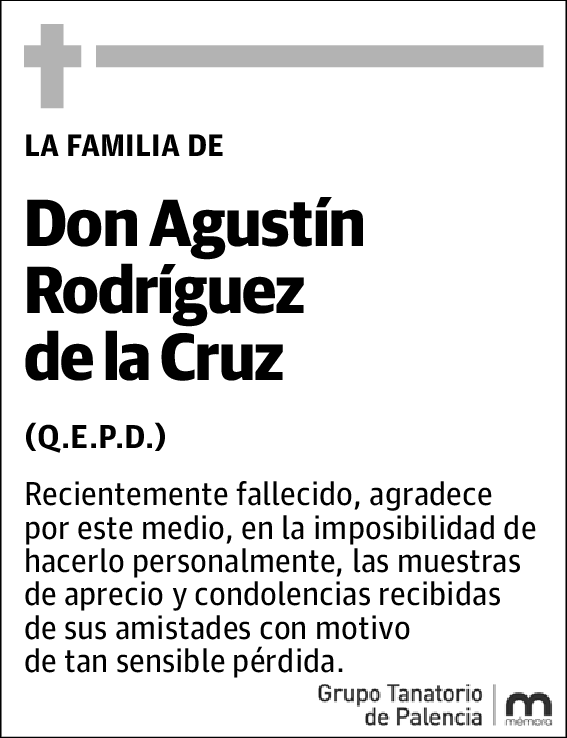 Agustín Rodríguez de la Cruz