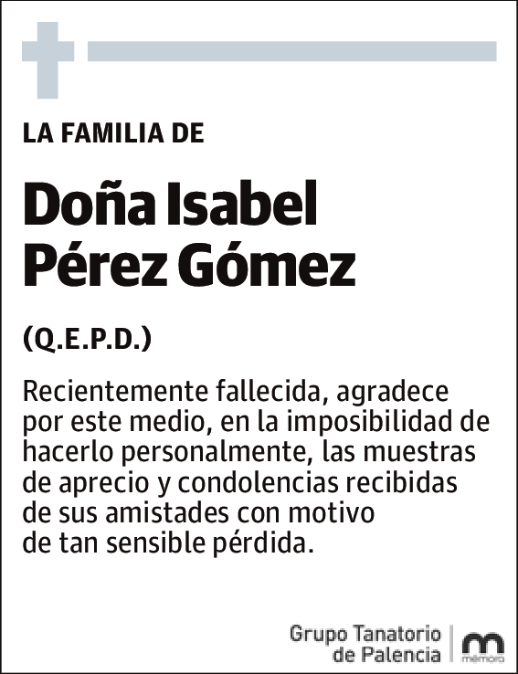 Isabel Pérez Gómez