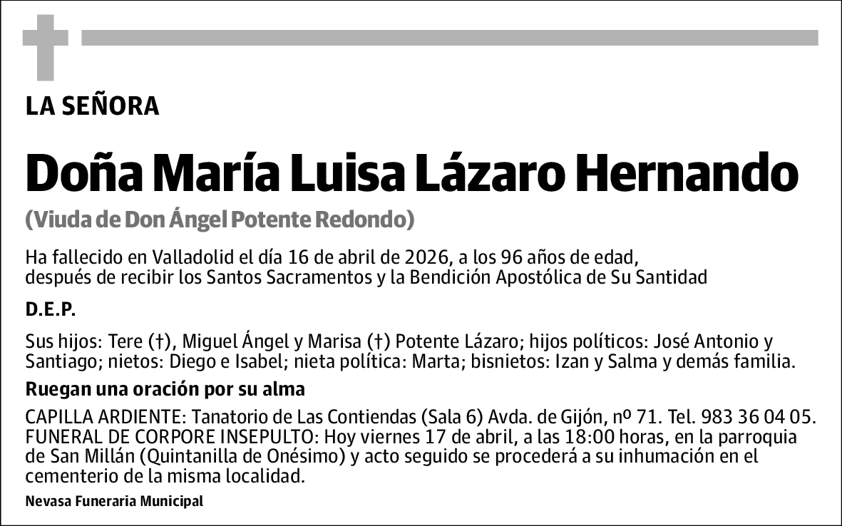 María Luisa Lázaro Hernando