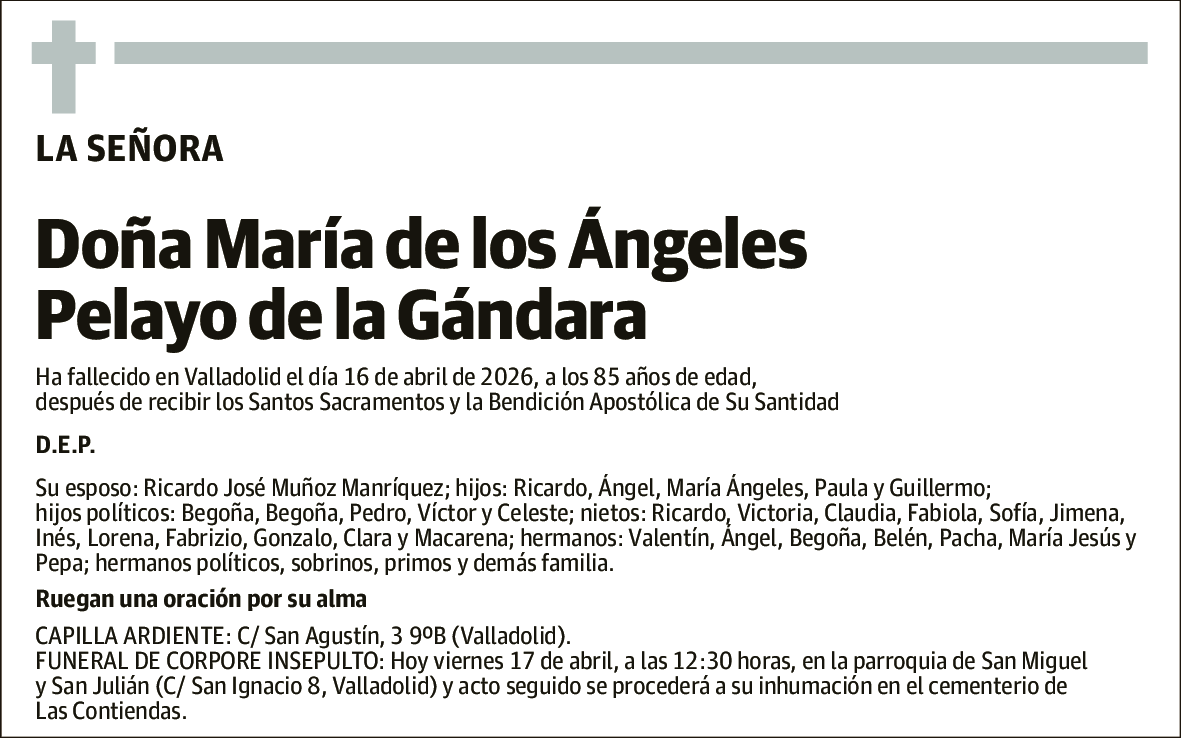 Maria de los Ángeles Pelayo de la Gándara