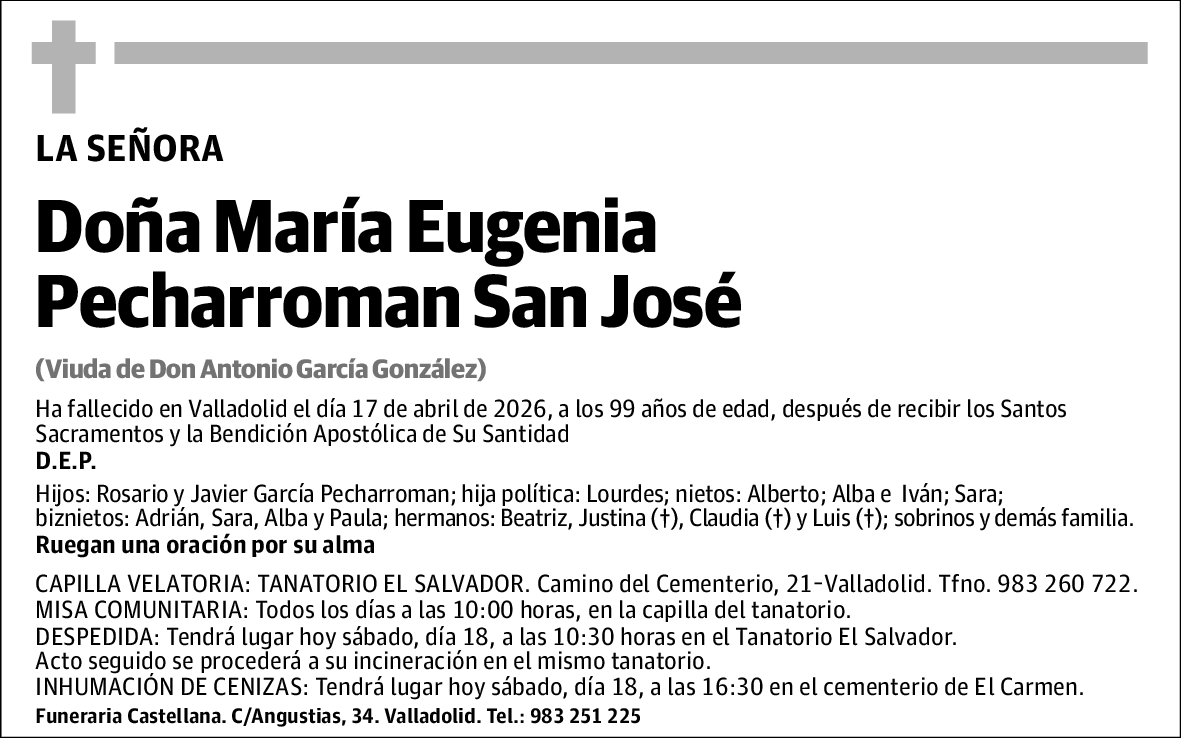 María Eugenia Pecharroman San Jose