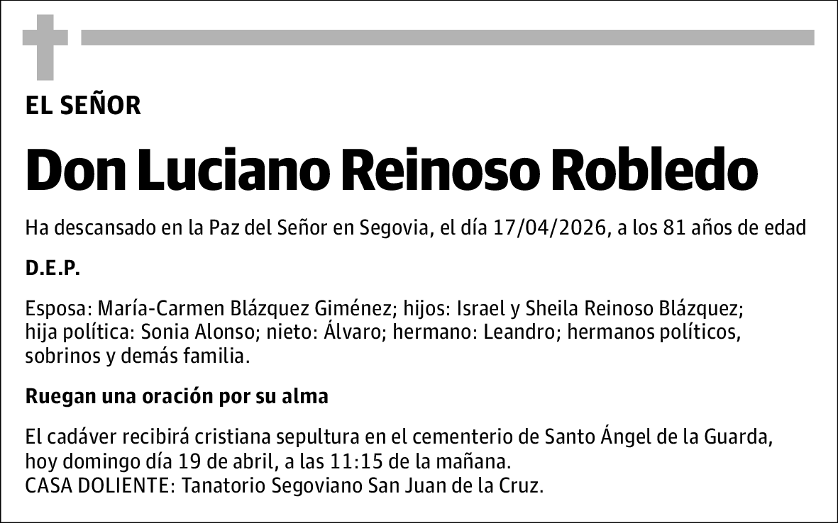 Luciano Reinoso Robledo