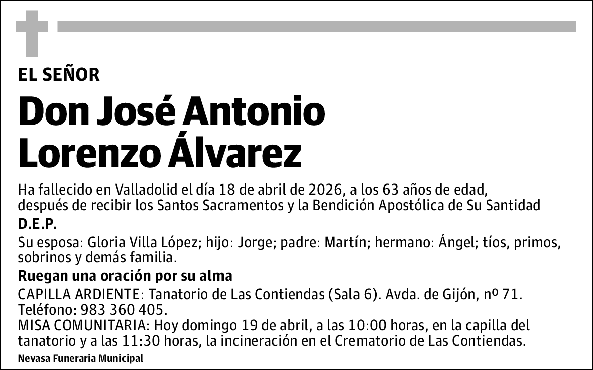 José Antonio Lorenzo Álvarez