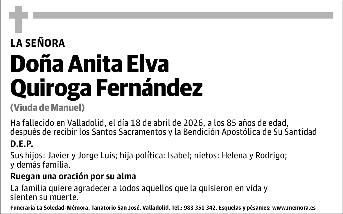 Anita Elva Quiroga Fernández