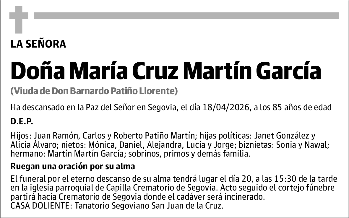 María Cruz Martín García