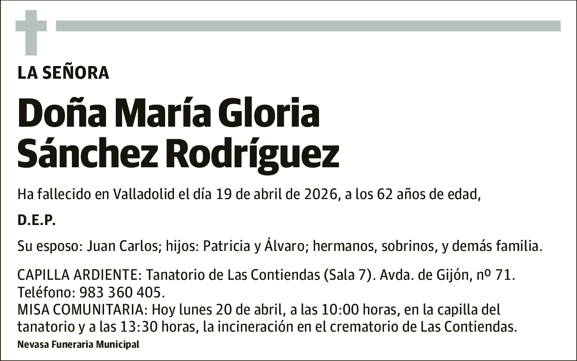 María Gloria Sánchez Rodríguez