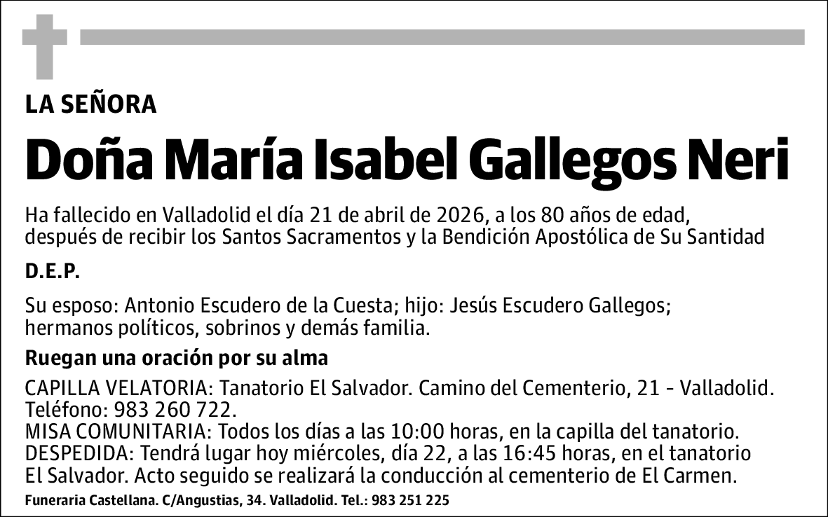 María Isabel Gallegos Neri