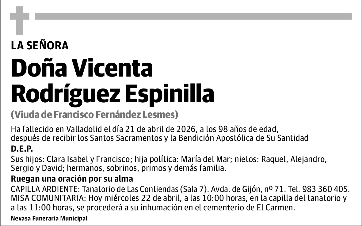 Vicenta Rodríguez Espinilla