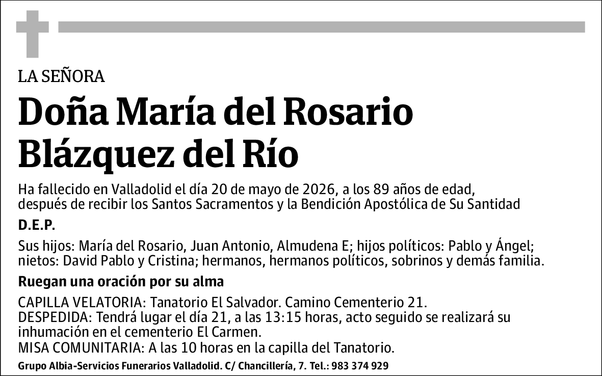 María del Rosario Blázquez del Río