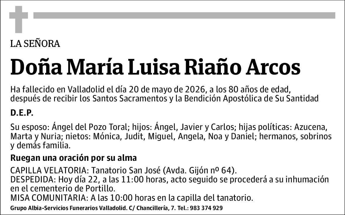 María Luisa Riaño Arcos