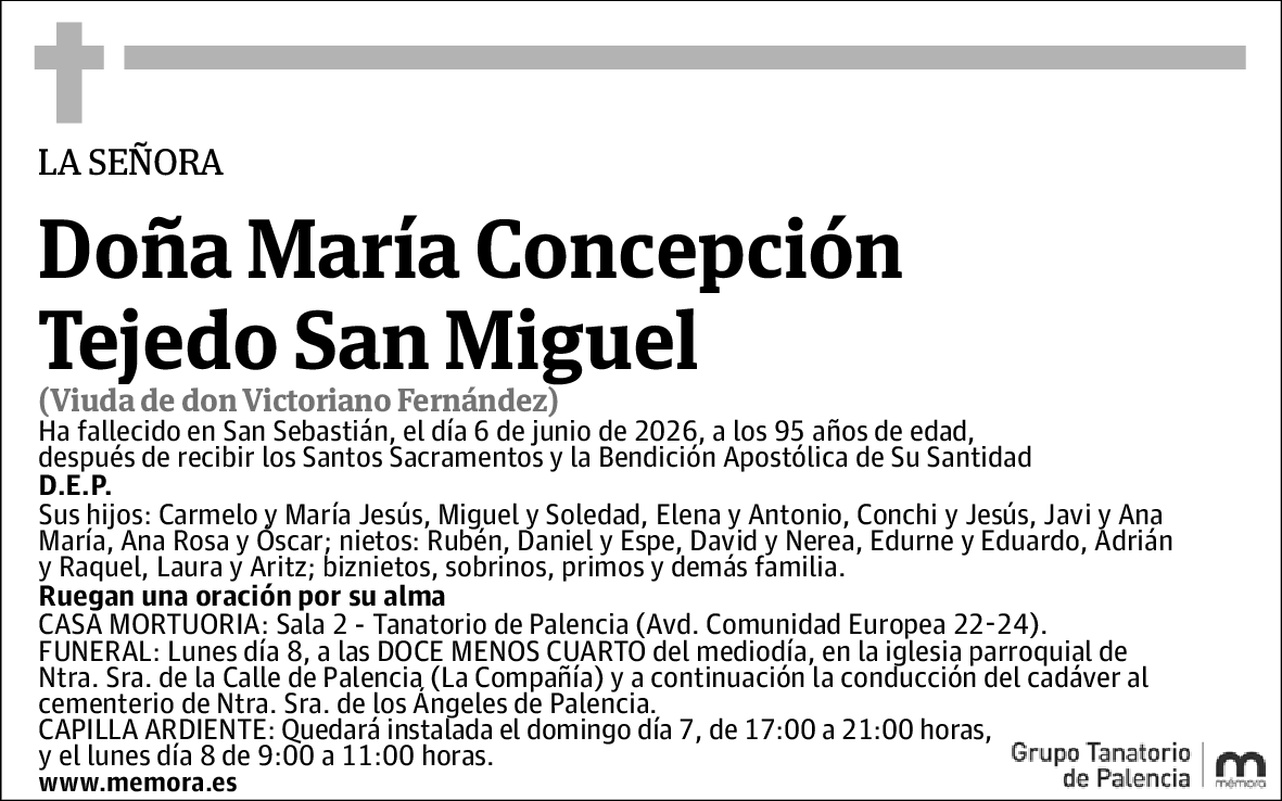 María Concepción Tejedo San Miguel