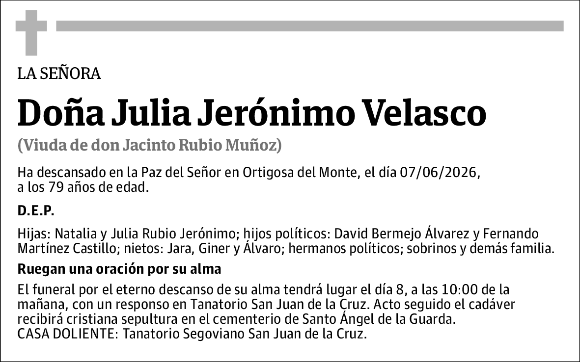 Julia Jerónimo Velasco