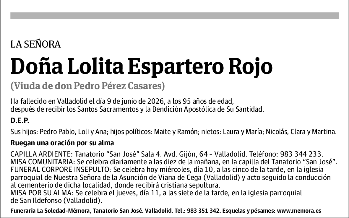 Lolita Espartero Rojo