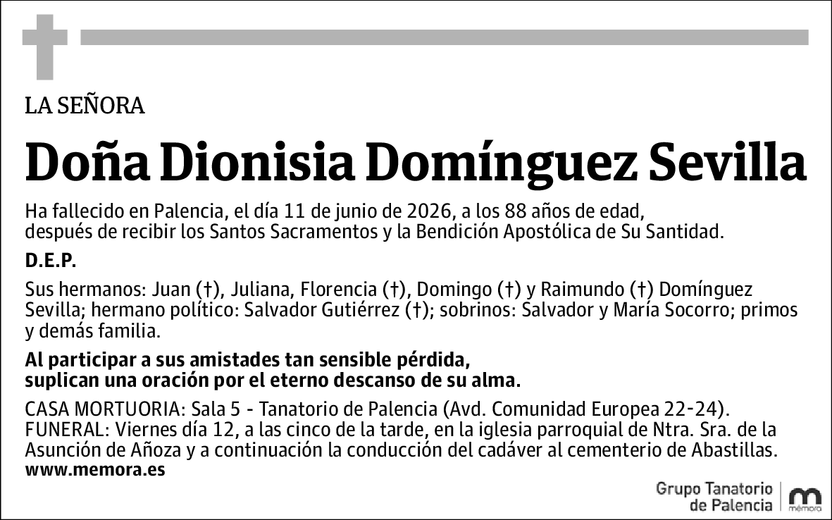 Dionisia Domínguez Sevilla
