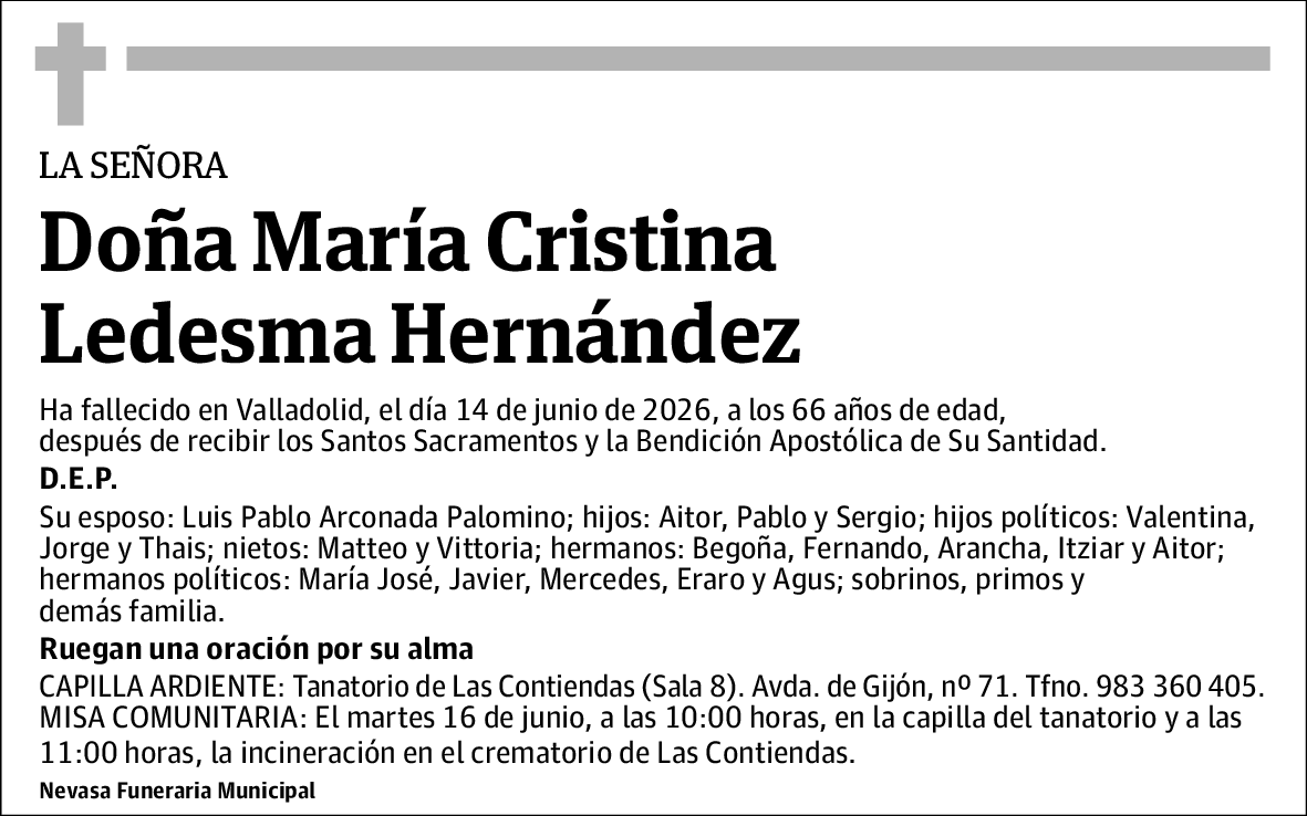 María Cristina Ledesma Hernández