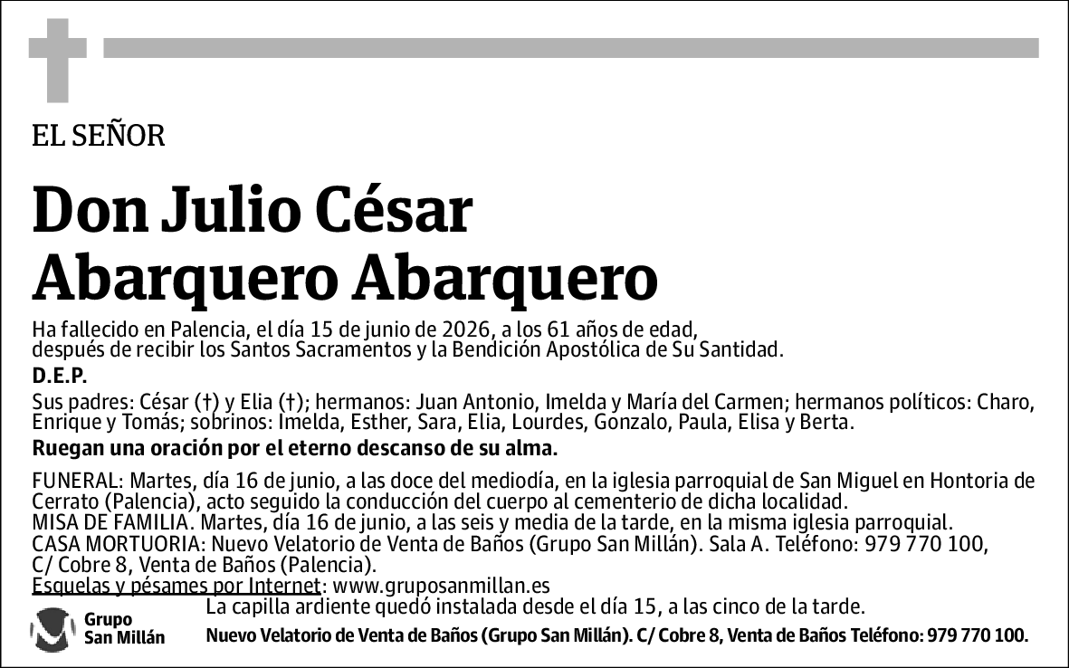 Julio César Abarquero Abarquero