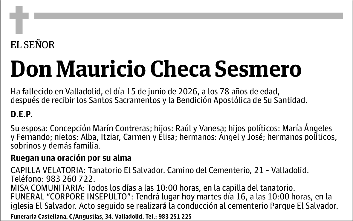Mauricio Checa Sesmero