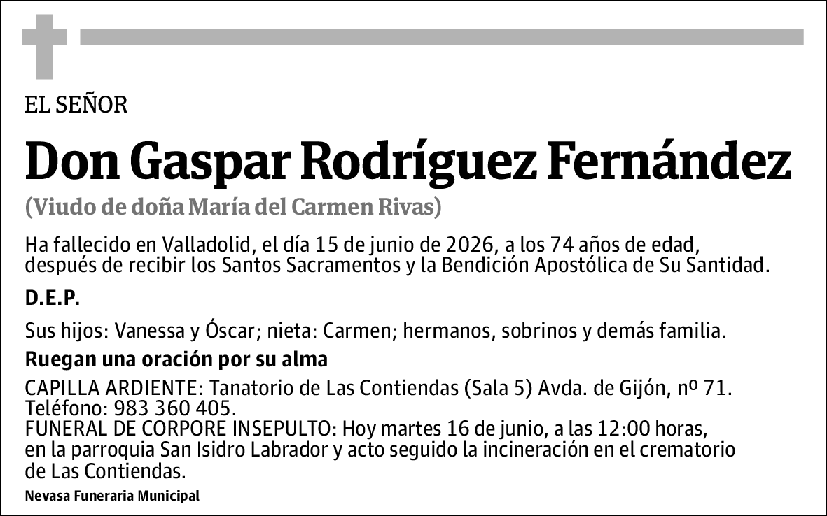 Gaspar Rodríguez Fernández