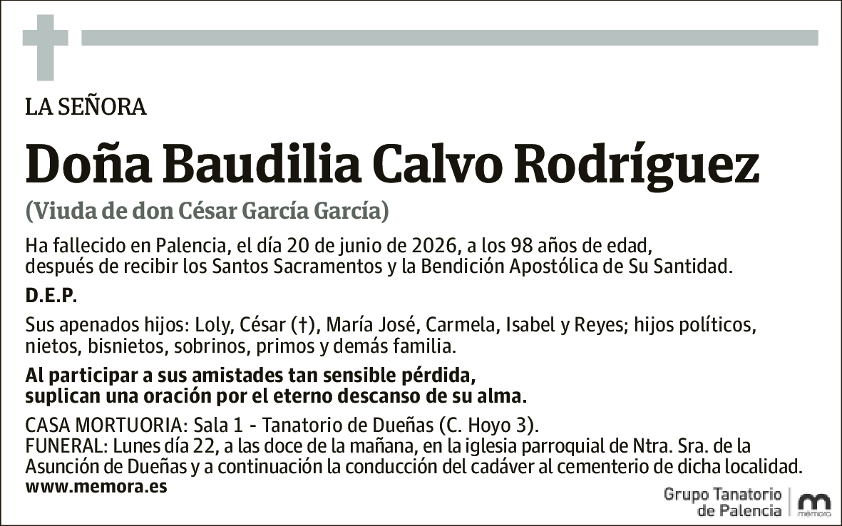 Baudilia Calvo Rodríguez