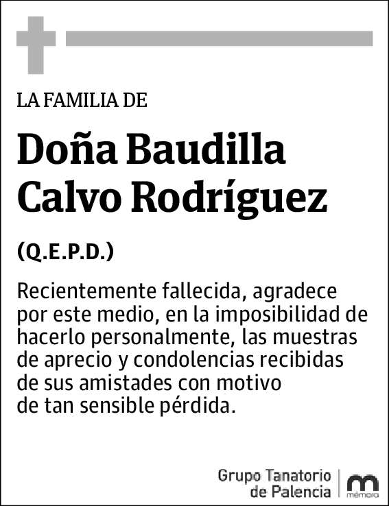 Baudilia Calvo Rodríguez
