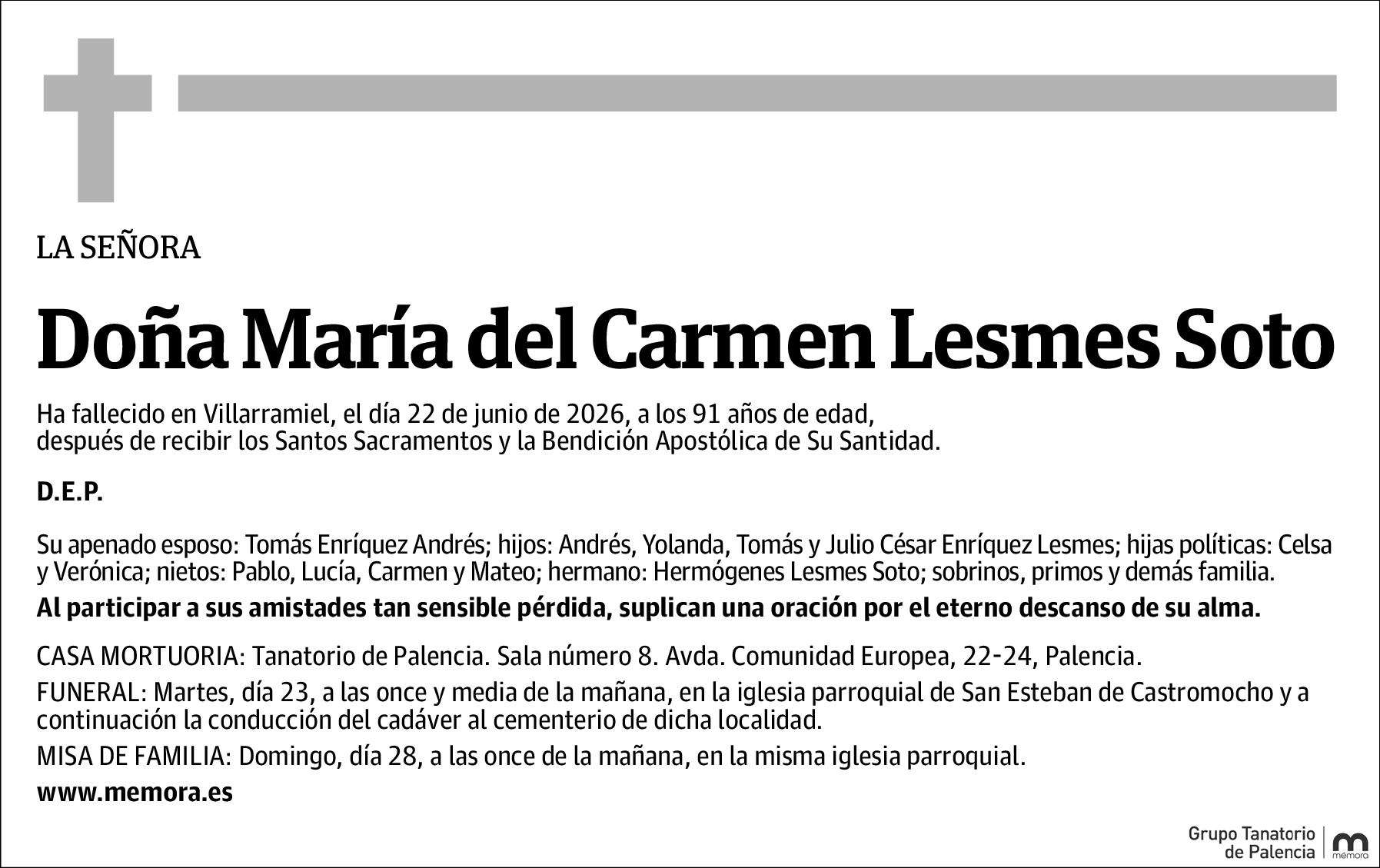 María del Carmen Lesmes Soto