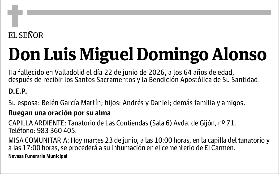 Luis Miguel Domingo Alonso
