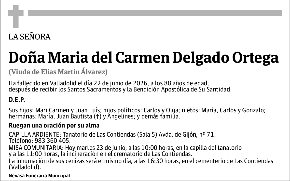 Maria del Carmen Delgado Ortega