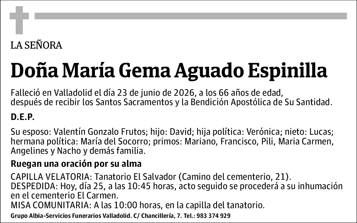 María Gema Aguado Espinilla
