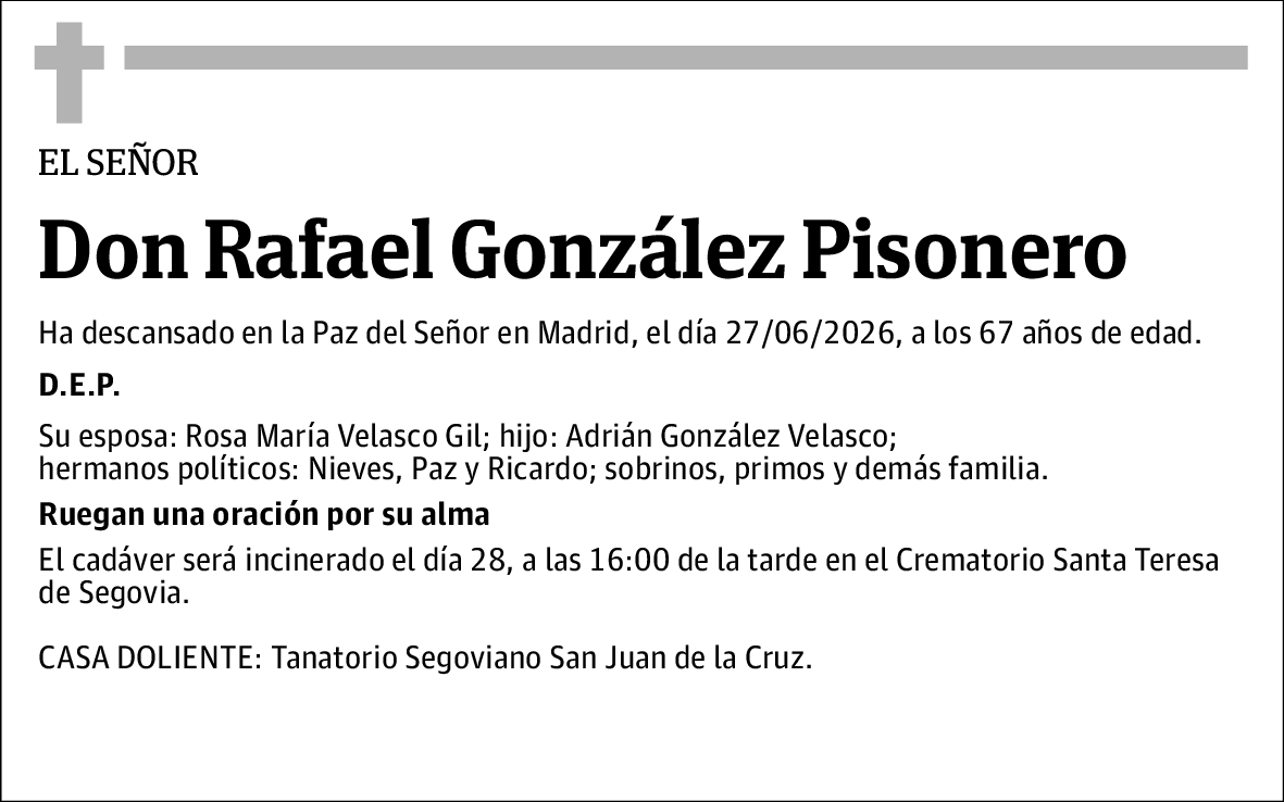 Rafael Gonzalez Pisonero