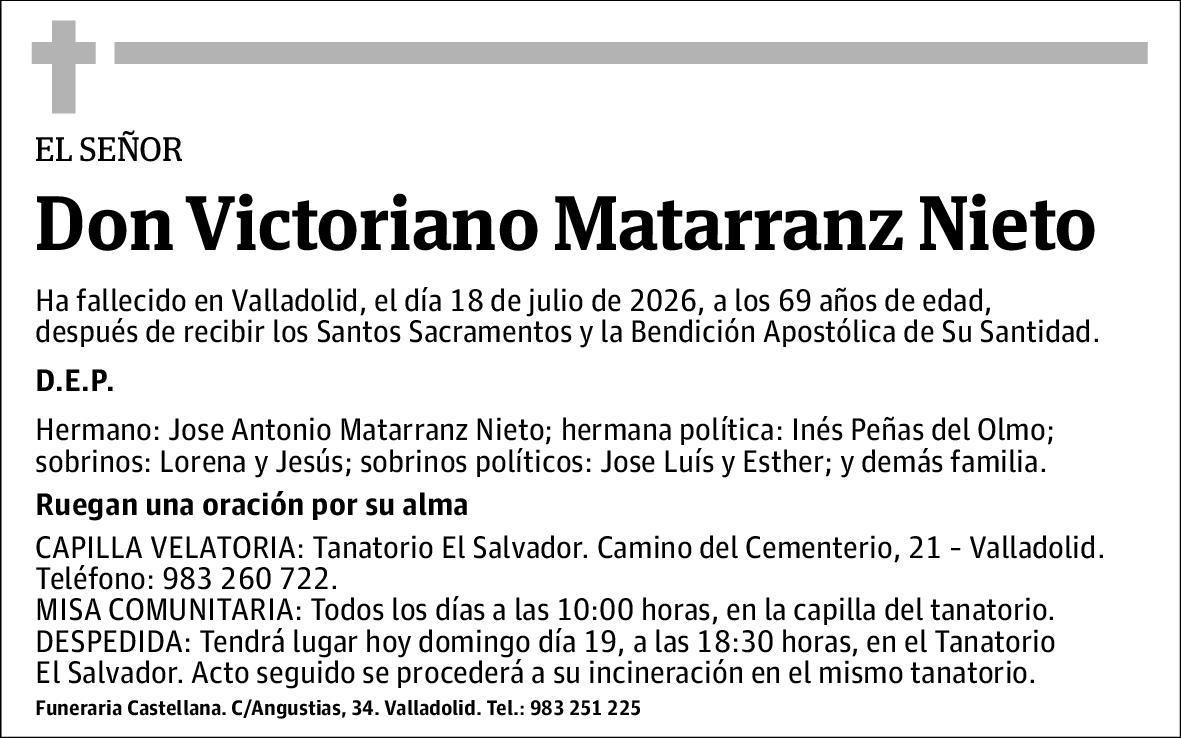 Victoriano Matarranz Nieto
