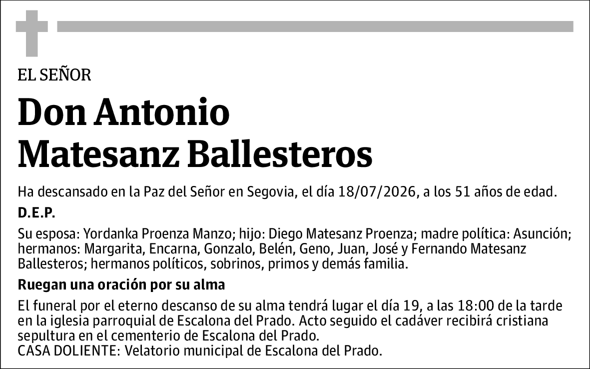 Antonio Matesanz Ballesteros