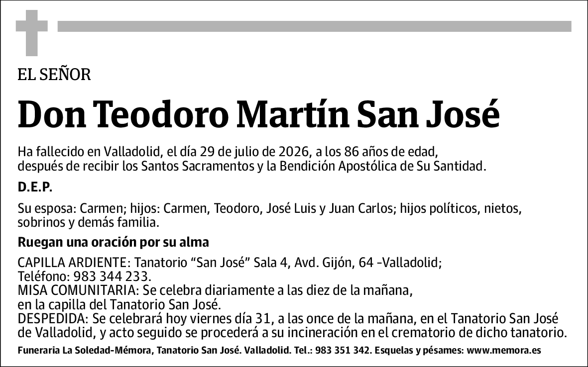 Teodoro Martín San José