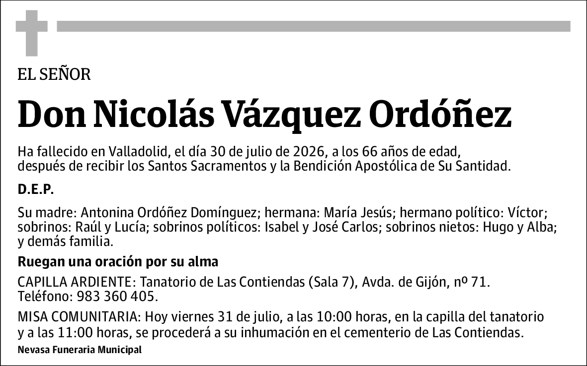 Nicolás Vázquez Ordóñez