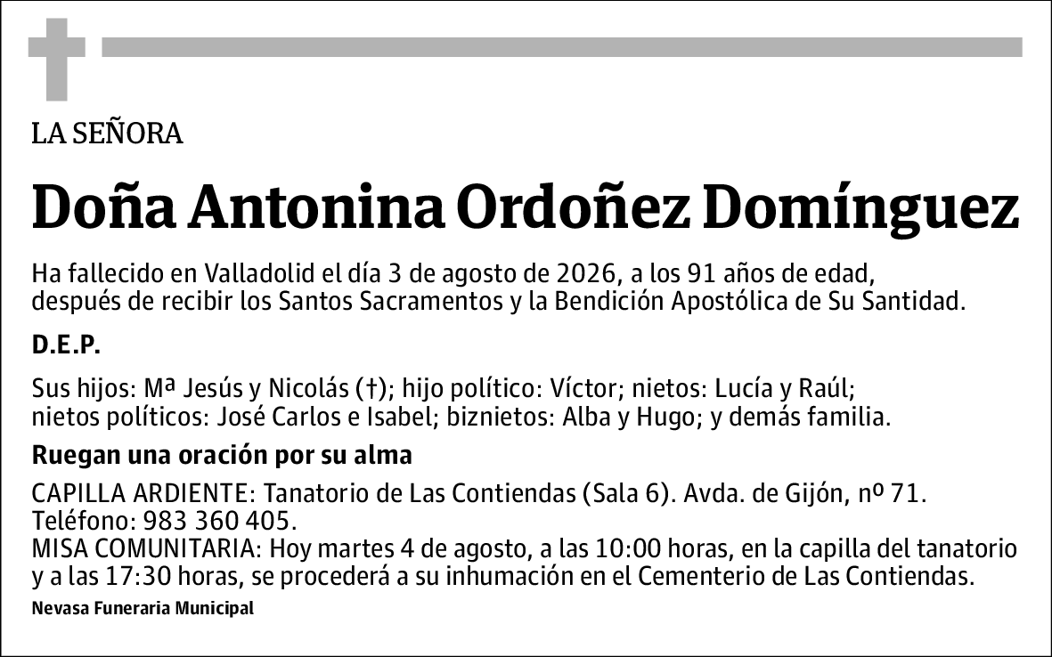 Antonina Ordoñez Domínguez