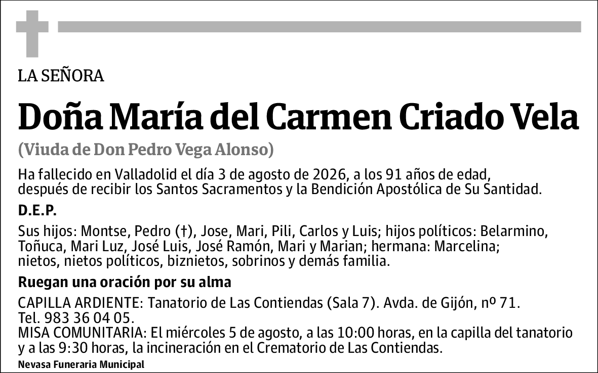 María del Carmen Criado Vela
