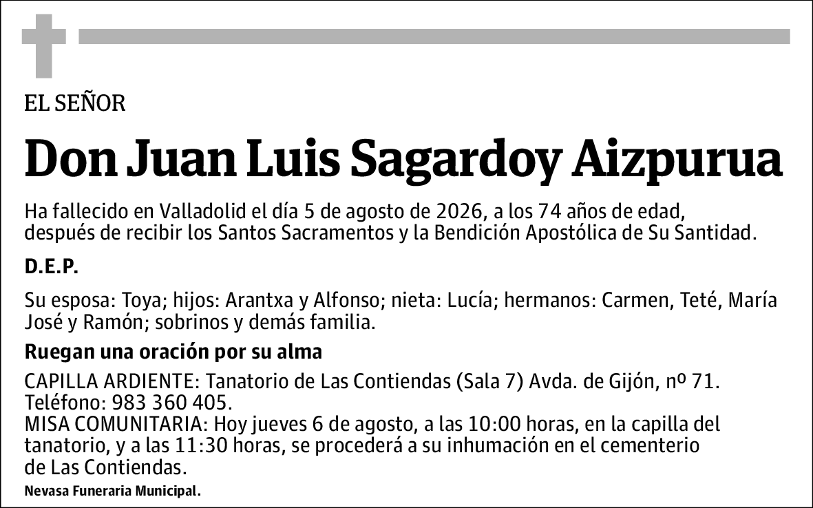 Juan Luis Sagardoy Aizpurua