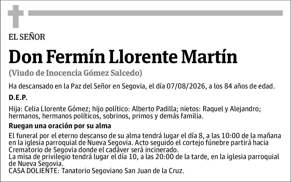 Fermín Llorente Martín