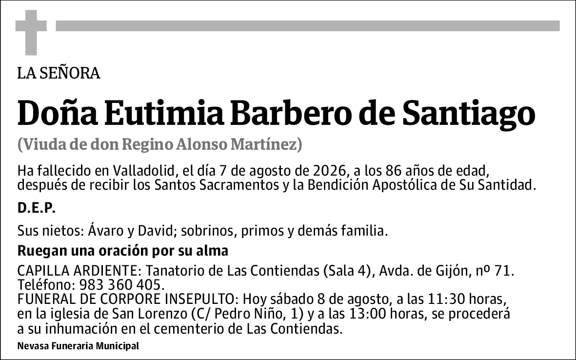 Eutimia Barbero de Santiago