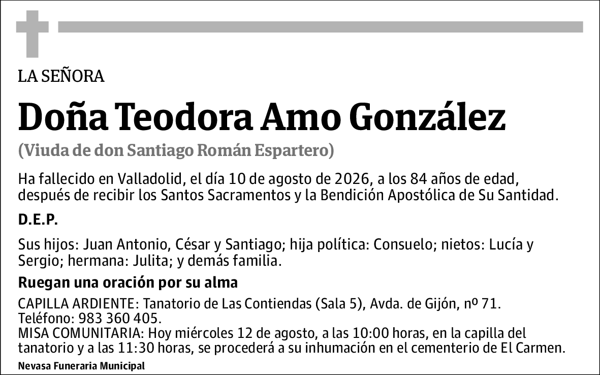 Teodora Amo Gonzalez