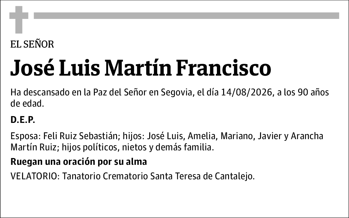 José Luis Martín Francisco